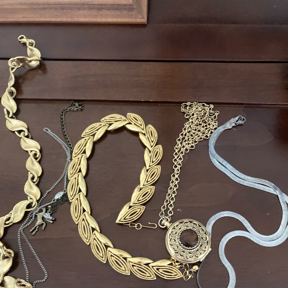 5 necklaces for one price. What you see is what you get